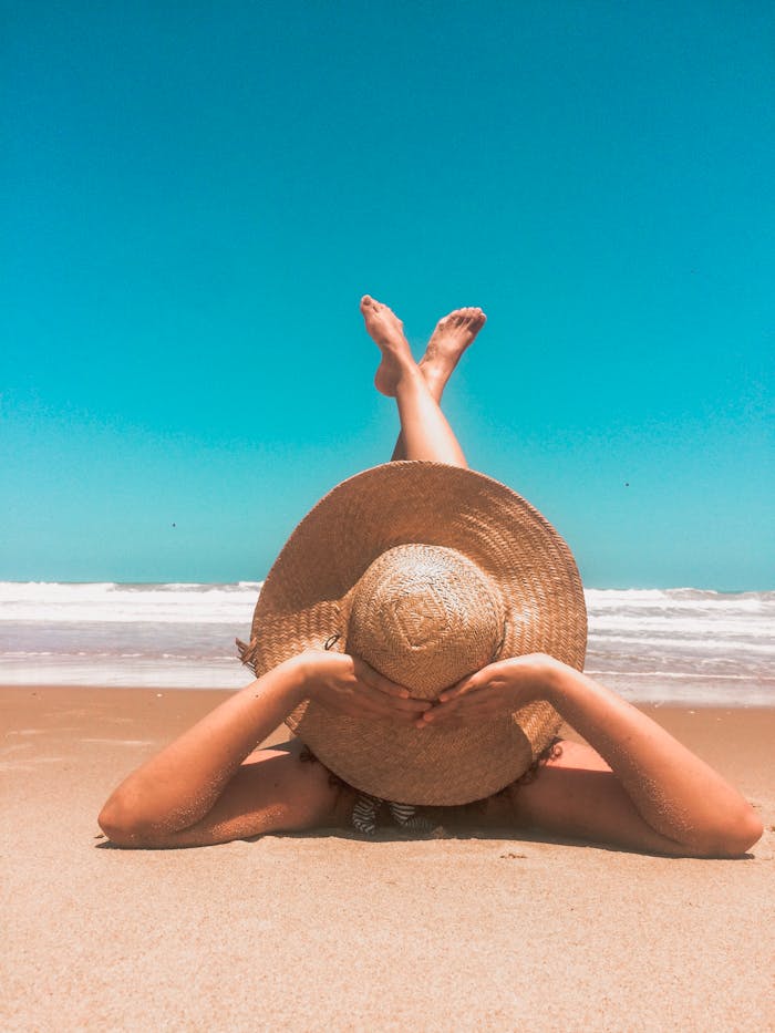 Mujer en la playa